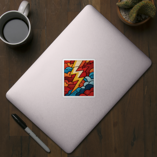 The Stormbolt | A Graphic Weather Tapestry by TuncGK
